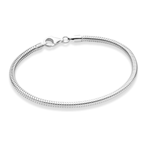 Solid 925 Sterling Silver 3mm Snake Chain Bracelet