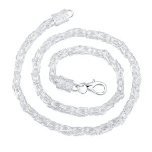 925 Sterling Silver 20 Inch 5mm Faucet Chain Necklace